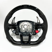 Volante de fibra de carbono Audi RS con Drive Select - vista frontal
