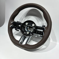 Volante de fibra de carbono AMG piel marrón Mercedes-Benz - vista angular