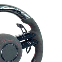 Volante de fibra de carbono AMG 3 radios LED Mercedes-Benz - detalle