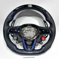 Volante de fibra de carbono Volkswagen Golf GTI Drive Select - vista frontal